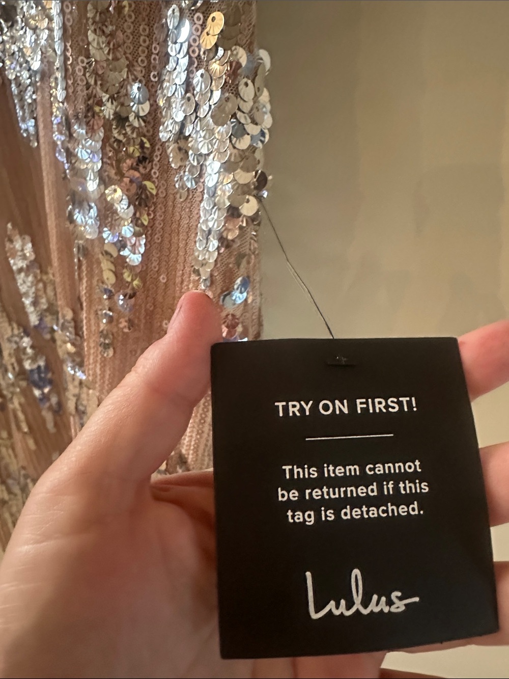Lulu's Blush Sequin Slip Maxi Dress - Picture 3 of 7